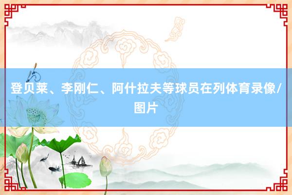 登贝莱、李刚仁、阿什拉夫等球员在列体育录像/图片