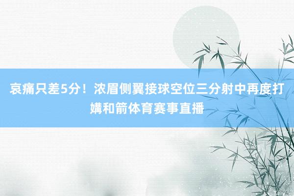 哀痛只差5分！浓眉侧翼接球空位三分射中再度打媾和箭体育赛事直播